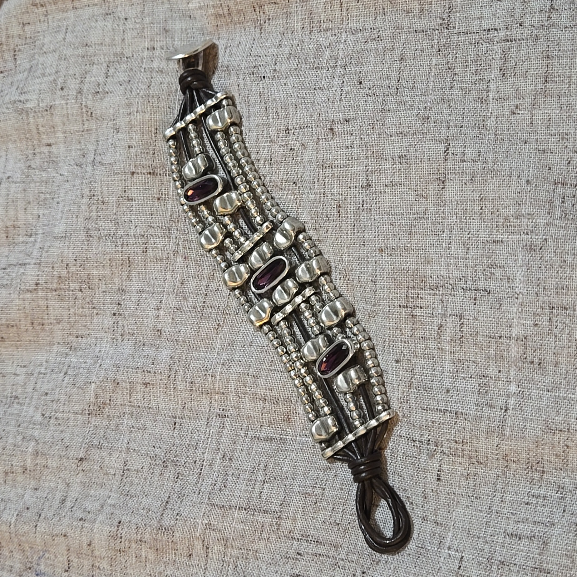 Uno De 50 Amethyst Bracelet